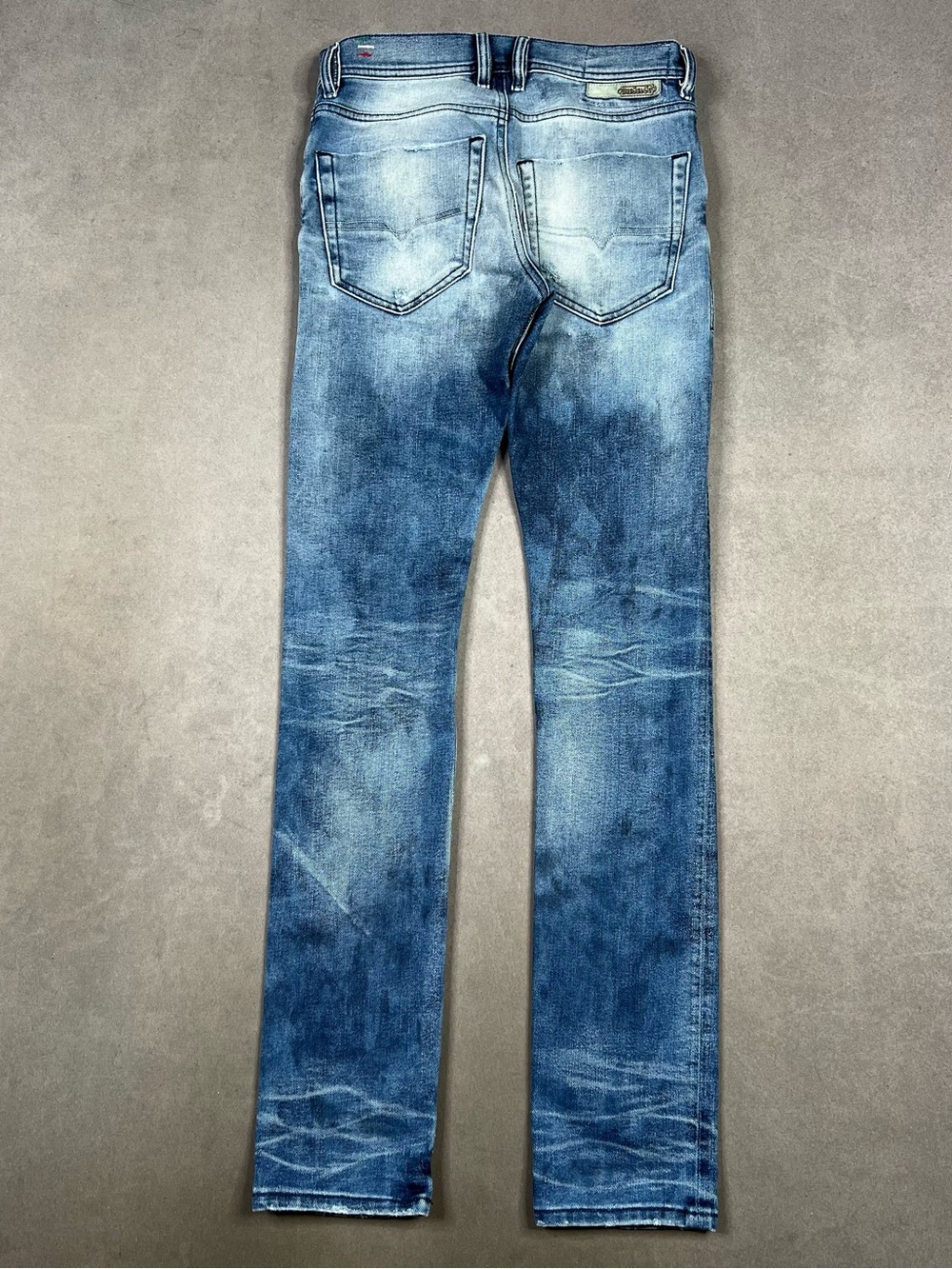 Diesel Slim Jeans in Faded Blue Wash